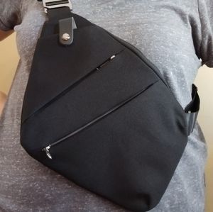 Black Sling Backpack/Crossbody